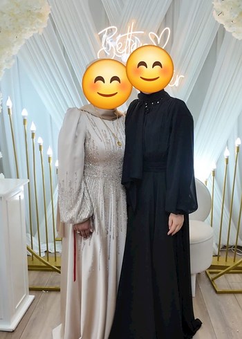 Siyah Uzun Kollu Midi Geniş Kesim Tunik - Görsel 3