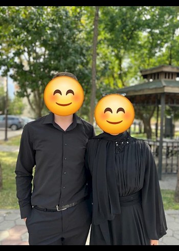 Siyah Uzun Kollu Midi Geniş Kesim Tunik - Görsel 4