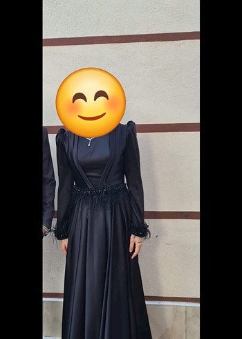 Siyah Uzun Gotik Abiye Elbise - Görsel 7