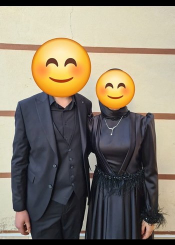 Siyah Uzun Gotik Abiye Elbise - Görsel 2