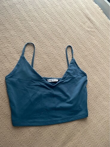 Bershka ince askılı crop