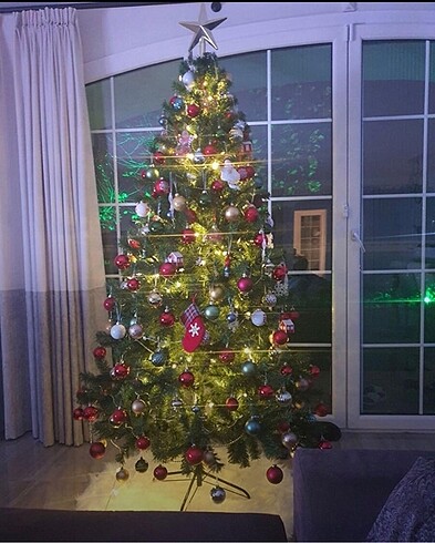 Beden Yılbaşı ağacı 210 cm 850 gür yoğun dal