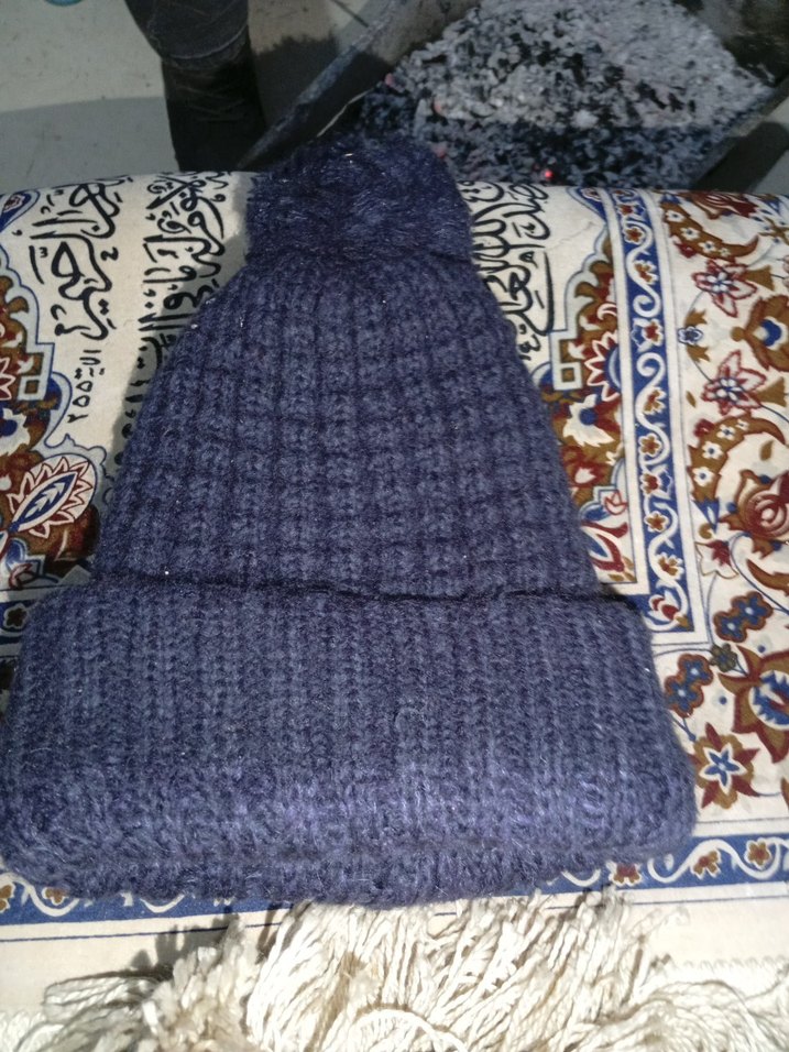 Lacivert Kadın Örgü Bere - Görsel 2