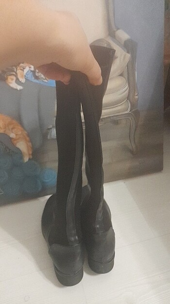 36 Beden siyah Renk Deri çizme