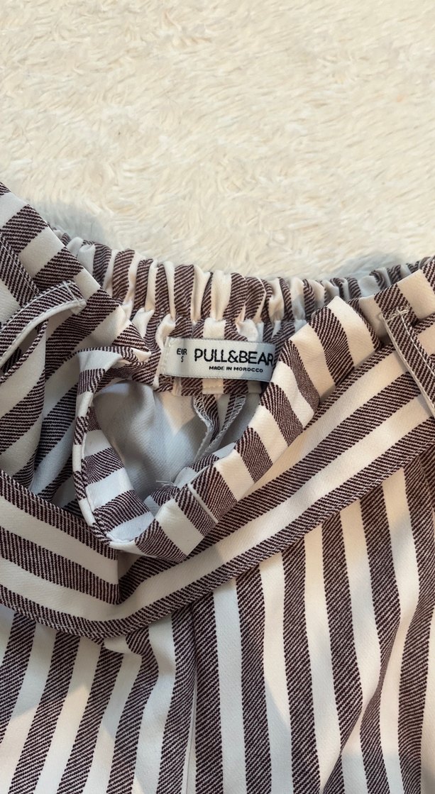 Zebra Desenli Pilili Hamile Mini Şort - Görsel 2