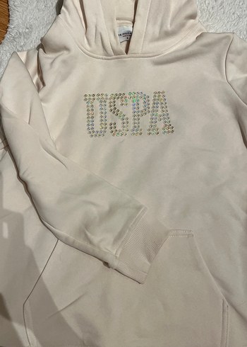 Toz pembesiKadın Uzun Kollu Payetli Sweatshirt