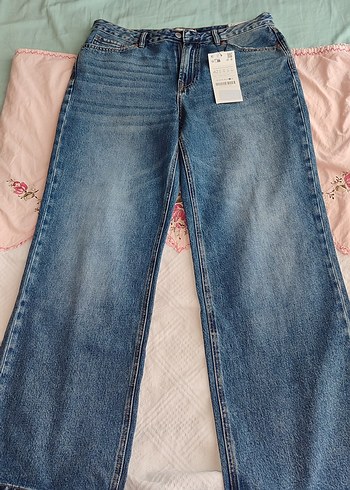 Stradivarius D92 Straight Wide Leg Pantolon