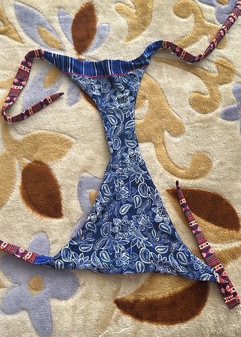 Bohem Renkli Desenli Kadın Bikini Altı - Görsel 3