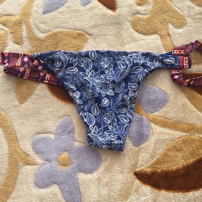 Bohem Renkli Desenli Kadın Bikini Altı - Görsel 5