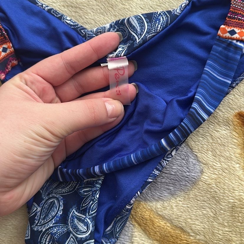 Bohem Renkli Desenli Kadın Bikini Altı - Görsel 2