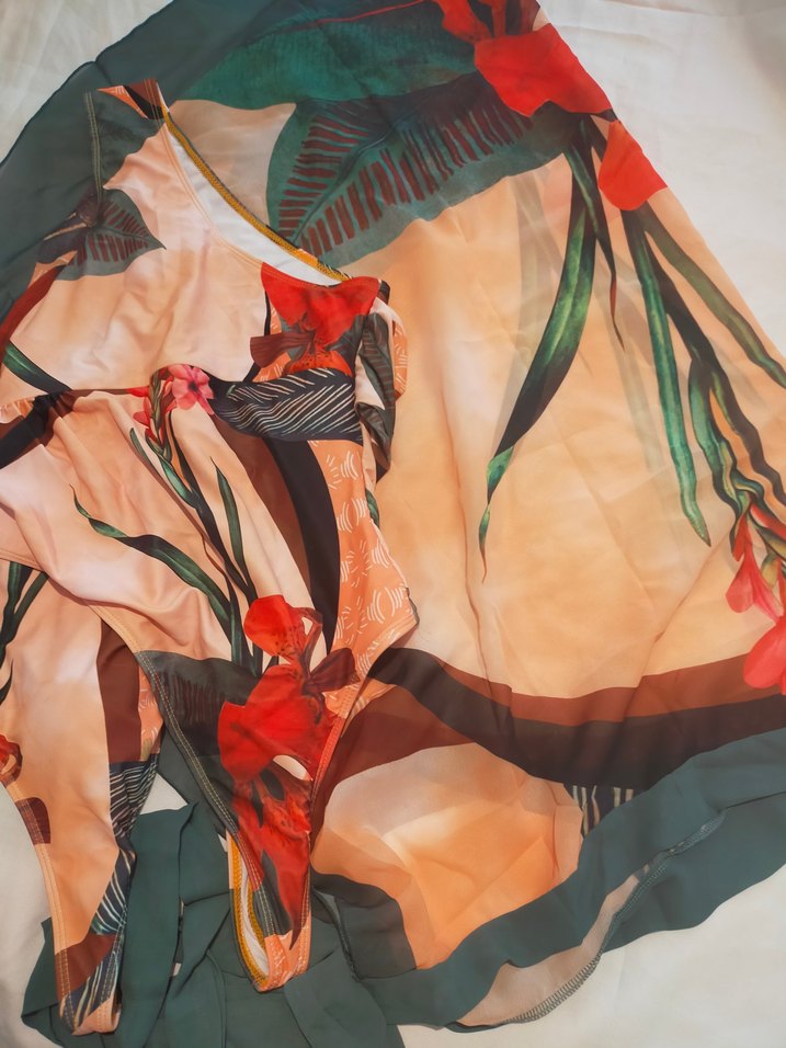 Drapeli Çok Renkli Bohem Mayo - Görsel 5