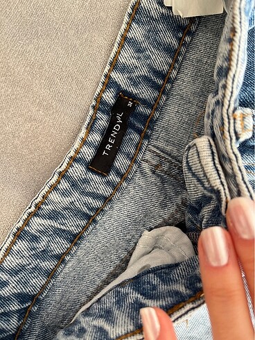 32 Beden Buz Mavisi Jean