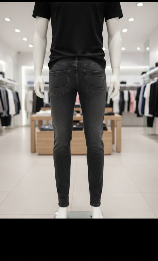 Gri Regular Fit Erkek Denim Pantolon - Görsel 2