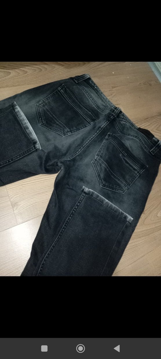 Gri Regular Fit Erkek Denim Pantolon - Görsel 4