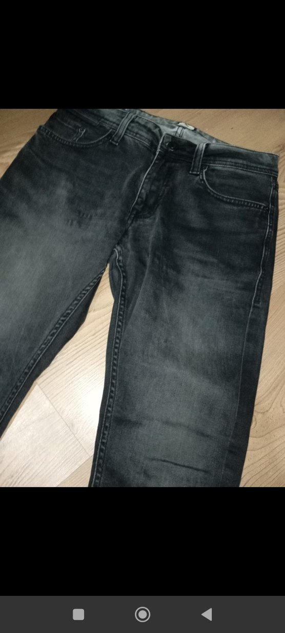 Gri Regular Fit Erkek Denim Pantolon - Görsel 3