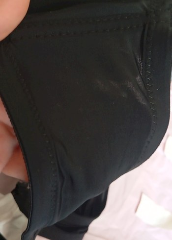 xl Beden Siyah Minimalist Goth Sütyen