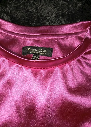 Parlak Pembe Uzun Kollu krop - Görsel 4