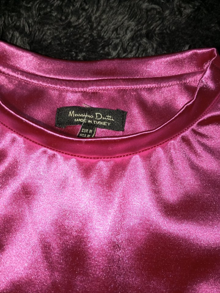 Parlak Pembe Uzun Kollu krop - Görsel 4