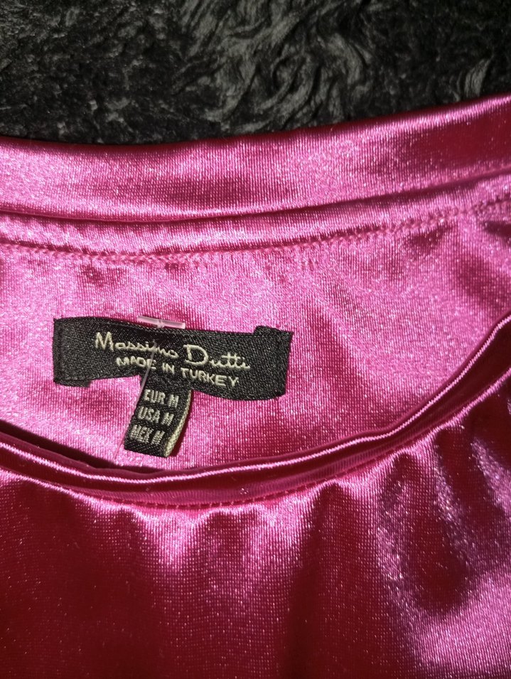 Parlak Pembe Uzun Kollu krop - Görsel 5