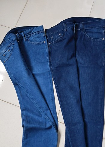Erkek Parlak Mavi Denim Regular Fit Jean - Görsel 2