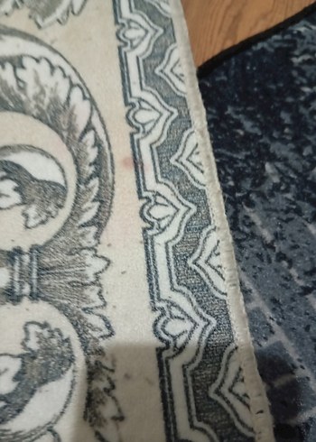 Beden gri Renk Gri Desenli Klasik Halı