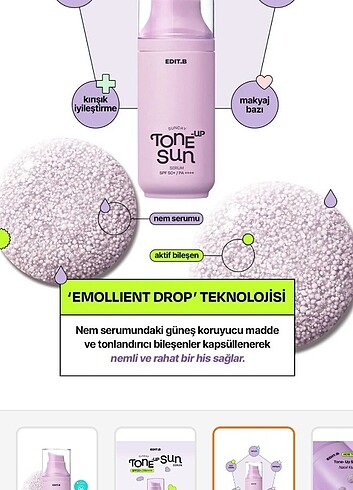  Beden Edit B Tone Up Sun Serum 