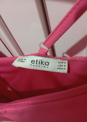 Pembe Askılı Elbise - Görsel 3