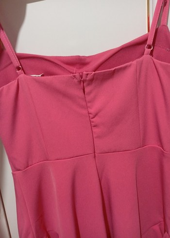 Pembe Askılı Elbise - Görsel 5