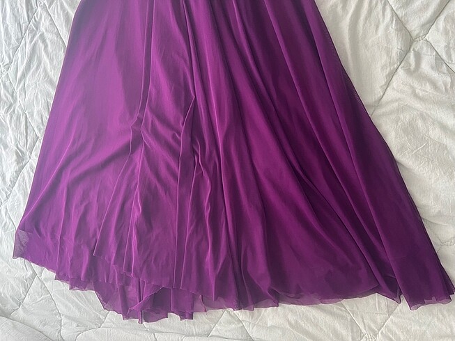 Mürdüm abiye elbise - Görsel 7