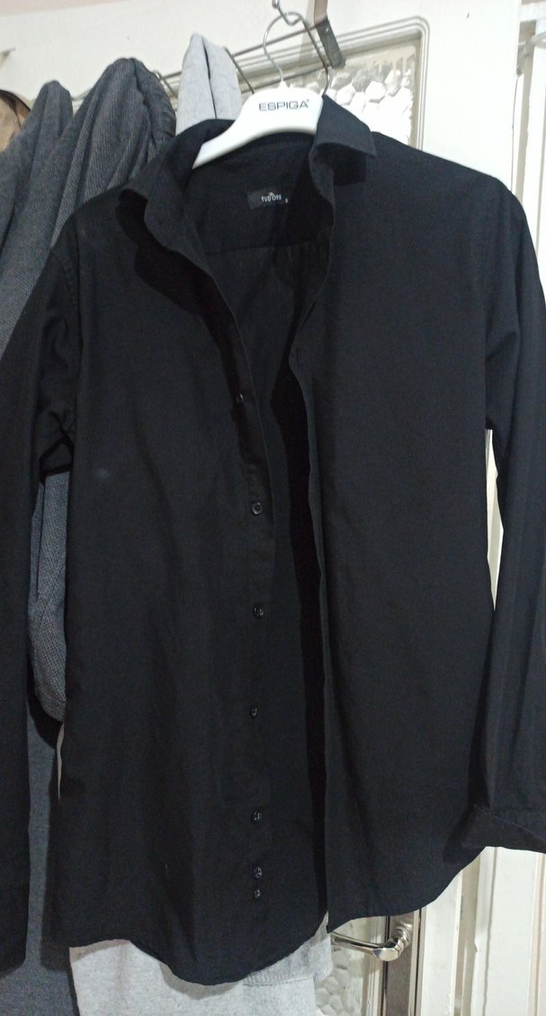 Siyah Düğmeli Notch Yaka Tuxedo Ceket - Görsel 2