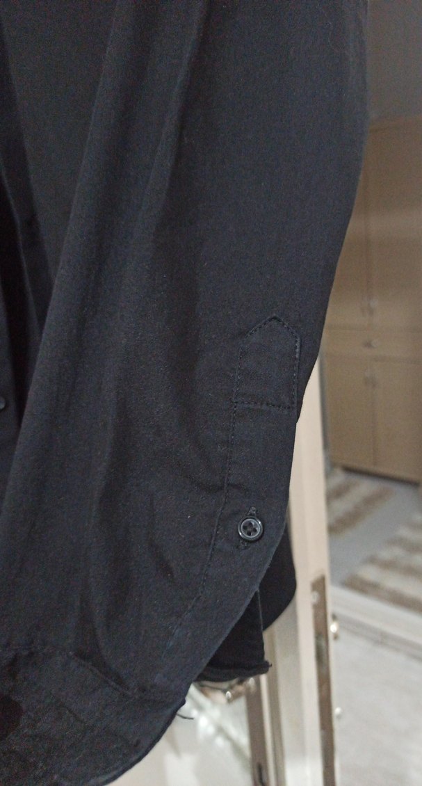 Siyah Düğmeli Notch Yaka Tuxedo Ceket - Görsel 4