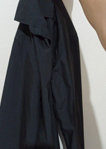 Kısa Kollu Siyah Düğmeli Tulum XS - Görsel 2