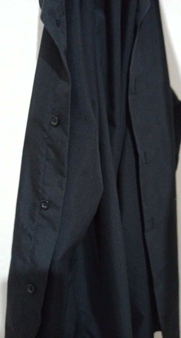 Kısa Kollu Siyah Düğmeli Tulum XS - Görsel 3