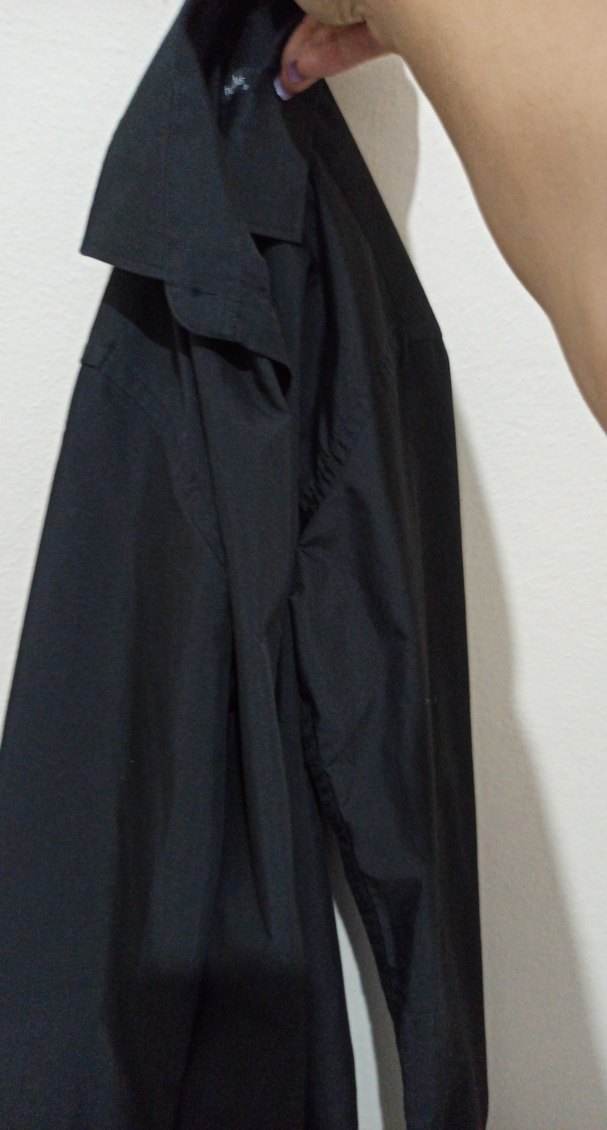 Kısa Kollu Siyah Düğmeli Tulum XS - Görsel 2