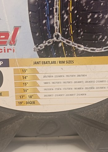 CAR SET 9 TAKMATİK KAR ZİNCİRİ SIFIR - Görsel 2