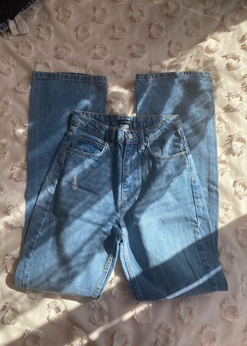 Trendyol & Milla Yüksek bel flare mavi jeans ispanyol paça