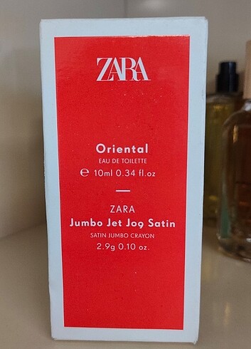 Zara set dudak kalemi ve 10 ml parfüm 