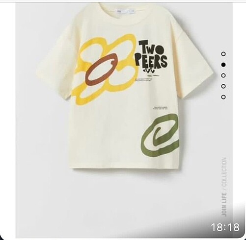 zara desenli tshirt 6 yaş