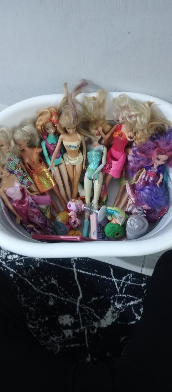 Barbie bebekler Pastel Renkli Bebek Seti - Görsel 2