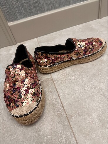 Twist pullu espadril ayakkabı - Görsel 5