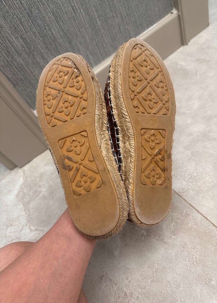 Twist pullu espadril ayakkabı - Görsel 4