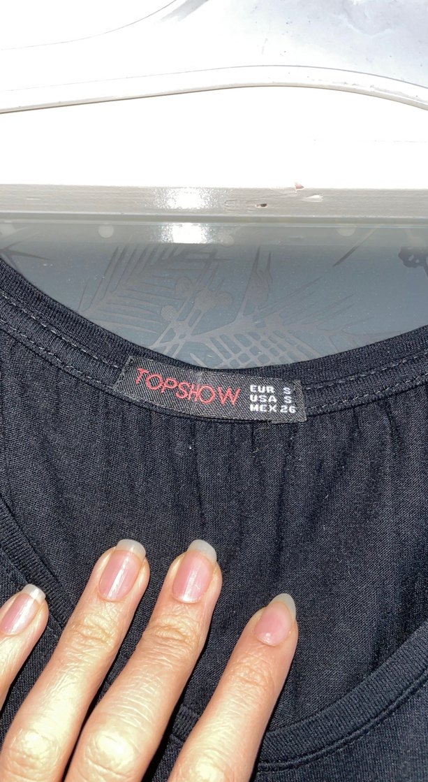 Siyah V Yakalı Uzun Salaş Elbise - Görsel 3