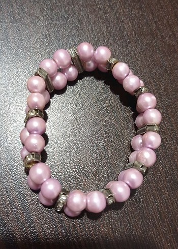 Pembe Boncuklu Kadın Bileklik - Görsel 3