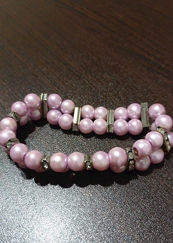 Pembe Boncuklu Kadın Bileklik - Görsel 2