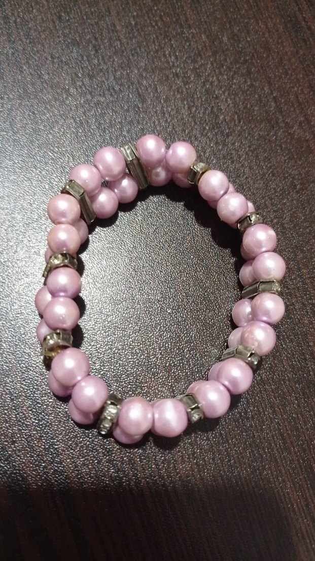 Pembe Boncuklu Kadın Bileklik - Görsel 3