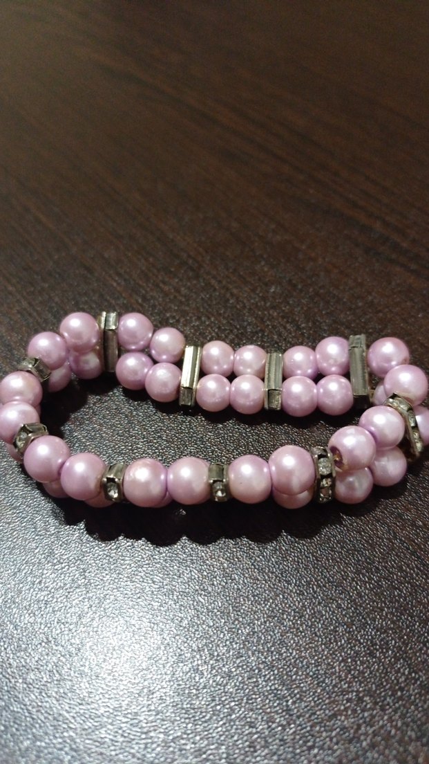 Pembe Boncuklu Kadın Bileklik - Görsel 2