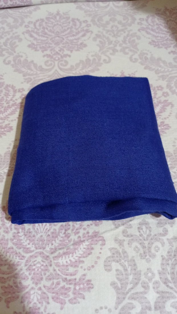 Kadın Mavi Bohem Drapeli Şal - Görsel 3