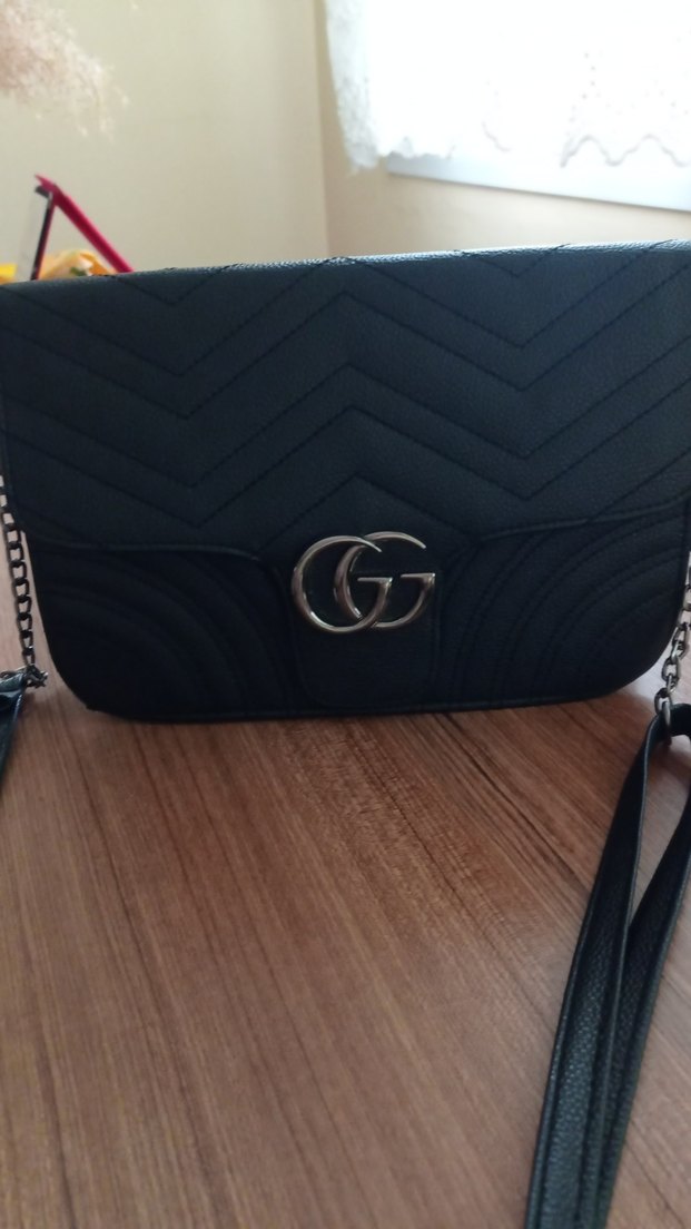 Kemer Detaylı Siyah Deri Kadın Çanta - Görsel 3