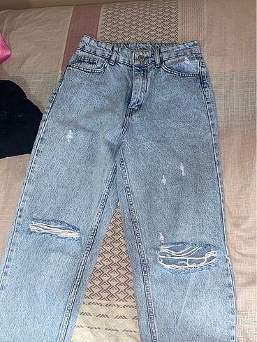 s Beden mavi Renk Mom jean