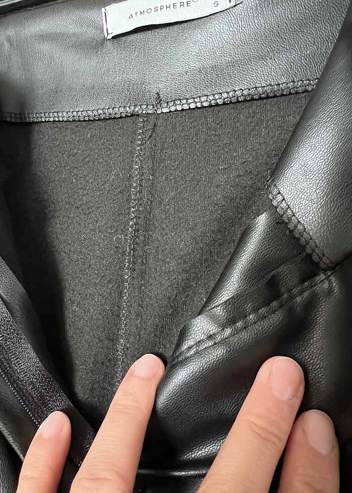 Suni deri pantolon - Görsel 5